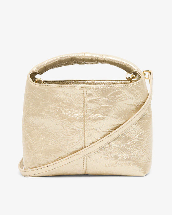 Linton Crossbody -Light Gold Crinkle
