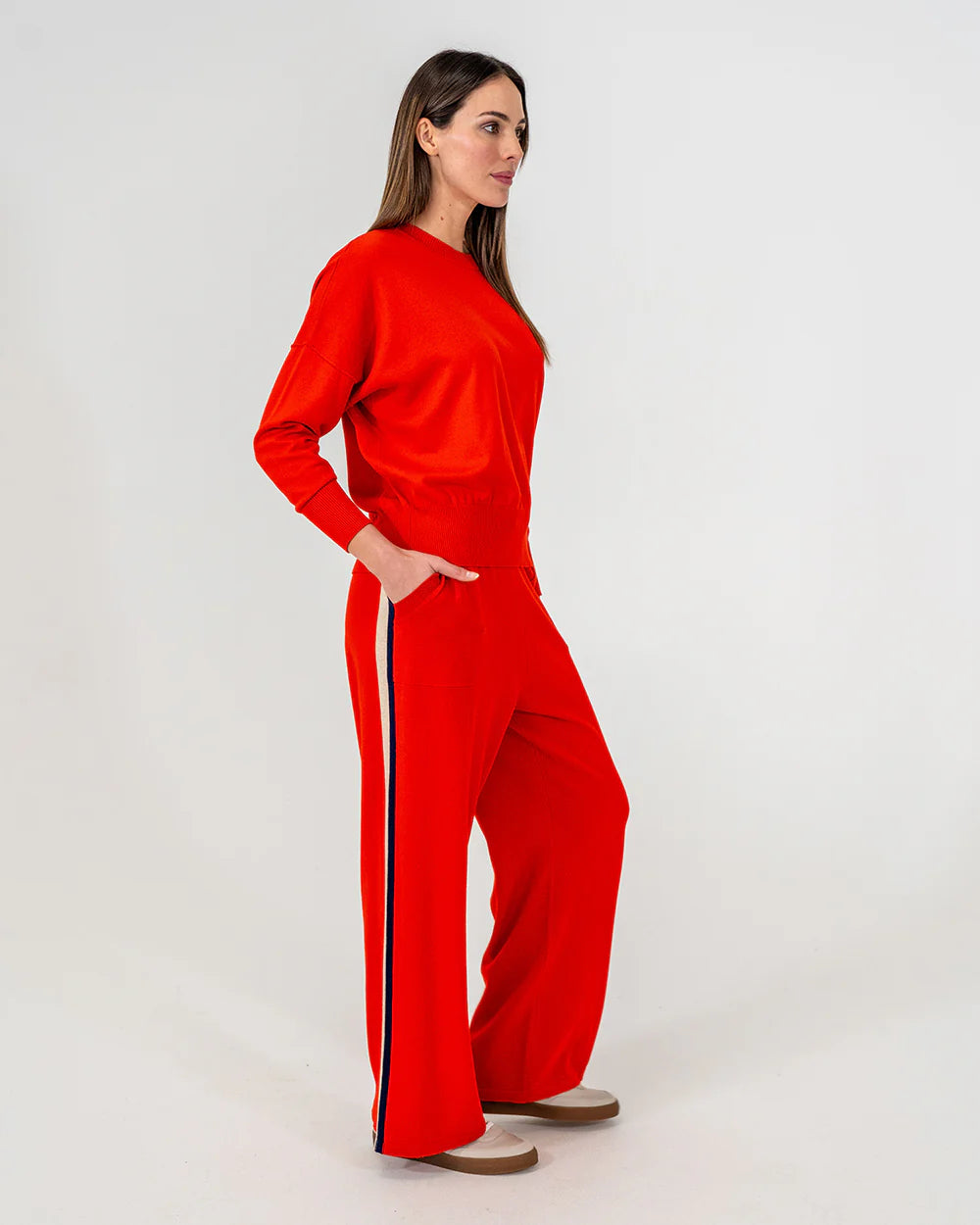 Speed Stripe Lounge Pant - Poppy Sport
