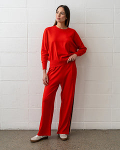 Speed Stripe Lounge Pant - Poppy Sport