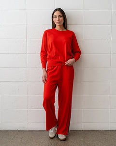Speed Stripe Lounge Pant - Poppy Sport