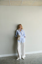 Load image into Gallery viewer, Florence Shirt - Light Blue /White Stripe