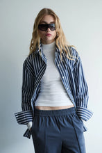 Load image into Gallery viewer, Florence Shirt - Navy Blue /White Stripe