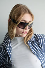 Load image into Gallery viewer, Florence Shirt - Navy Blue /White Stripe