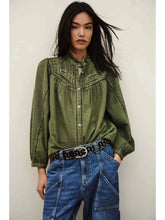 Load image into Gallery viewer, Gilra Embroided Blouse - Kaki