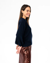 Load image into Gallery viewer, Contrast Marcella Knit - Navy