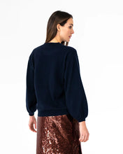 Load image into Gallery viewer, Contrast Marcella Knit - Navy