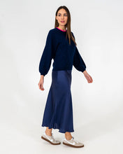 Load image into Gallery viewer, Contrast Marcella Knit - Navy / Dayglo