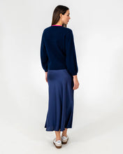 Load image into Gallery viewer, Contrast Marcella Knit - Navy / Dayglo