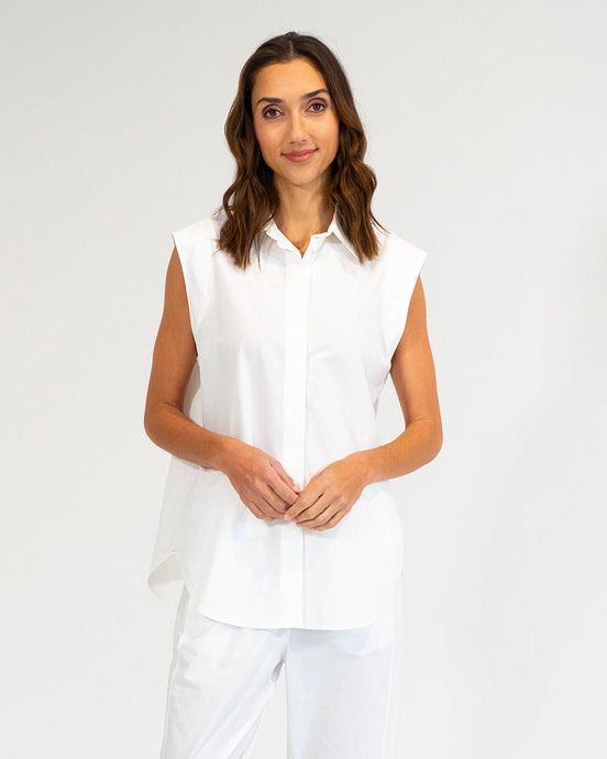 Maui Sleeveless Shirt - White