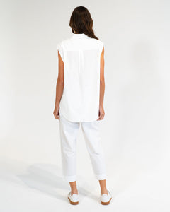 Maui Sleeveless Shirt - White