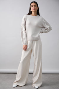 Sawyer Sweater - Alabaster/ Cloud