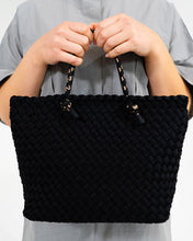 Load image into Gallery viewer, Michigan Tote - Black Neo Plait