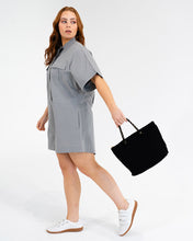 Load image into Gallery viewer, Michigan Tote - Black Neo Plait