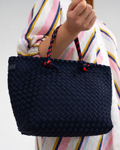 Load image into Gallery viewer, Michigan Tote - Navy Neo Plait