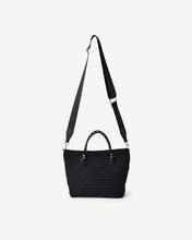 Load image into Gallery viewer, Michigan Tote - Black Neo Plait