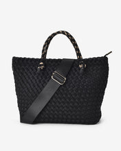 Load image into Gallery viewer, Michigan Tote - Black Neo Plait
