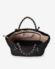 Load image into Gallery viewer, Michigan Tote - Black Neo Plait