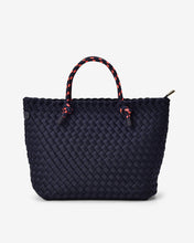 Load image into Gallery viewer, Michigan Tote - Navy Neo Plait