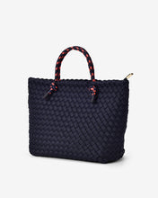 Load image into Gallery viewer, Michigan Tote - Navy Neo Plait