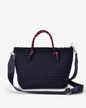 Load image into Gallery viewer, Michigan Tote - Navy Neo Plait