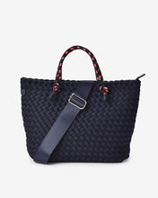 Load image into Gallery viewer, Michigan Tote - Navy Neo Plait