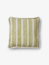 Load image into Gallery viewer, Mini Wave Olive Linen 50cm Cushion - *** Pick up in Store Only