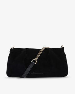 Mini Caterina Handbag - Black Suede