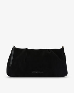 Mini Caterina Handbag - Black Suede