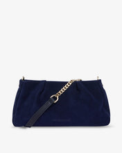 Load image into Gallery viewer, Mini Caterina Handbag - Navy Suede