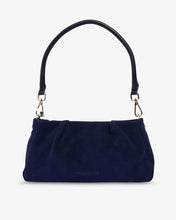 Load image into Gallery viewer, Mini Caterina Handbag - Navy Suede