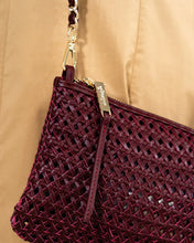 Load image into Gallery viewer, Molly Crossbody - Burgundy Weave