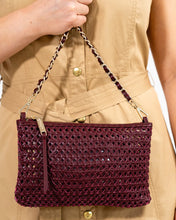 Load image into Gallery viewer, Molly Crossbody - Burgundy Weave