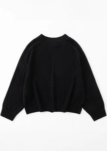 N.275  Cashmere Cardigan - Black