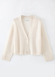 N.275  Cashmere Cardigan - Pearl Shell