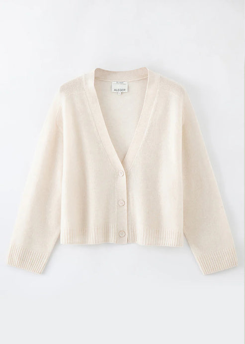 N.275  Cashmere Cardigan - Pearl Shell