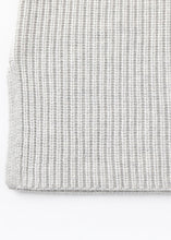 Load image into Gallery viewer, N.329 Cashmere blend Chunky Ribbed SL Polo - Frost