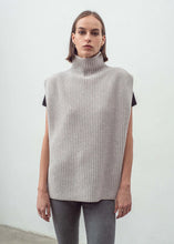 Load image into Gallery viewer, N.329 Cashmere blend Chunky Ribbed SL Polo - Frost