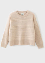 Load image into Gallery viewer, N.330 Cashmere blend Loopy Oversized Crew Neck - Shell Beige