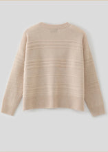 Load image into Gallery viewer, N.330 Cashmere blend Loopy Oversized Crew Neck - Shell Beige