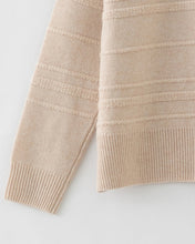 Load image into Gallery viewer, N.330 Cashmere blend Loopy Oversized Crew Neck - Shell Beige