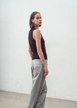 Load image into Gallery viewer, N.35  Cashmere Low V Tank - Black
