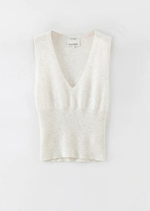 N.35  Cashmere Low V Tank - Terry