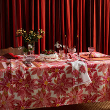 Load image into Gallery viewer, Napkin- Big Stripe Burgundy (Set of 4)