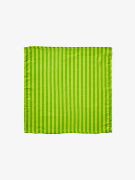 Napkins - Pinstripe Lime Linen (Set of 4)