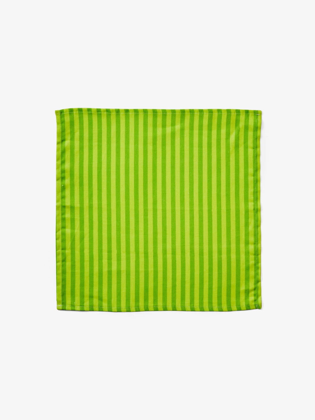 Napkins - Pinstripe Lime Linen (Set of 4)