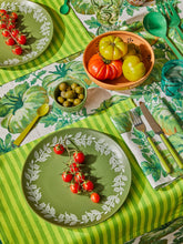 Load image into Gallery viewer, Napkins - Pinstripe Lime Linen (Set of 4)