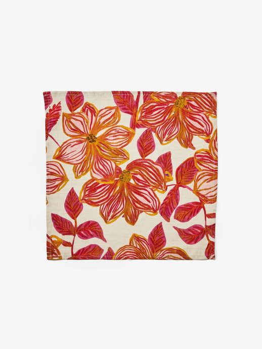 Napkins - Azalea Pink Linen (Set of 4)