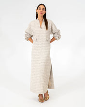 Load image into Gallery viewer, Neville Maxi Dress - Metallic Tweed
