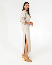 Load image into Gallery viewer, Neville Maxi Dress - Metallic Tweed