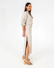 Load image into Gallery viewer, Neville Maxi Dress - Metallic Tweed